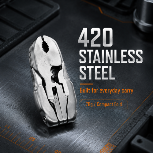 9-in-1 Micro Pocket Keychain Multitool